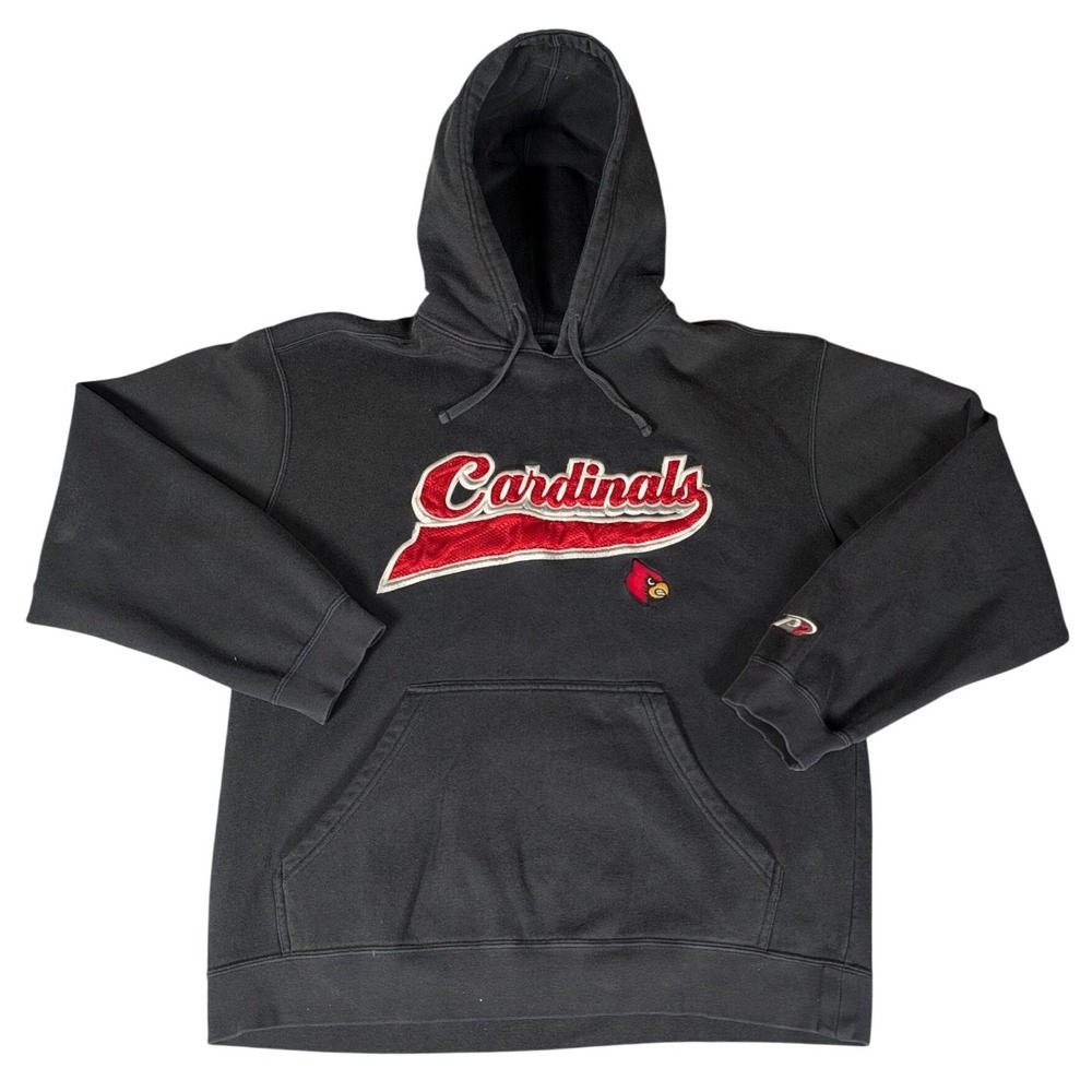 Cardinals Script Logo Black Hoodie